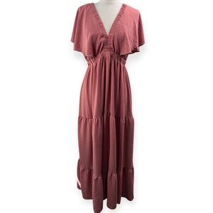 Pink floral summer dress event ready garden party bridal party dress ready